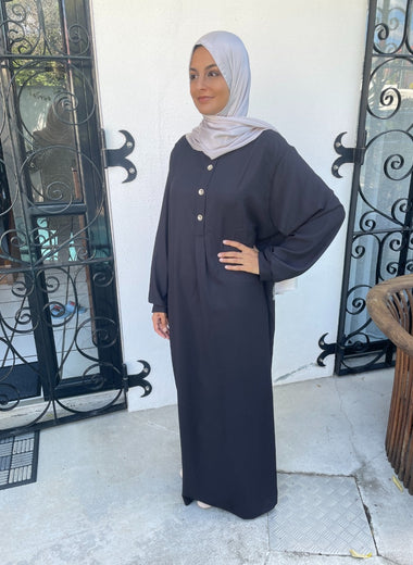 Abaya 3 boutons